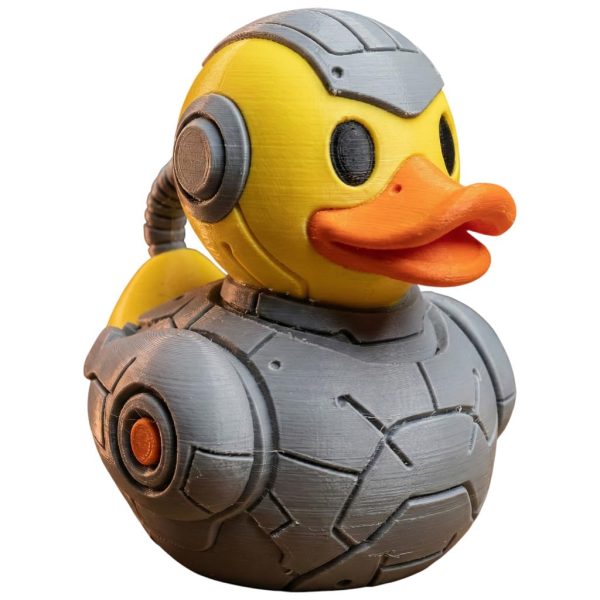 Bio-Augmented Cyber Duck Figurine
