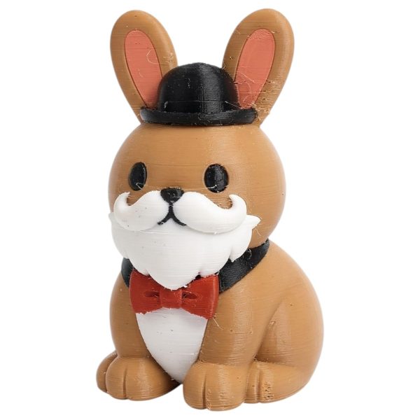 Fancy Mustache Beard Bunny
