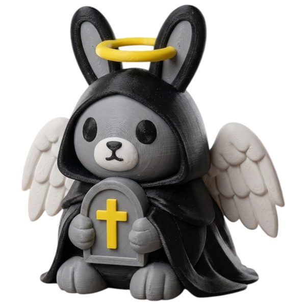 Grave Angel Bunny Gothic Figurine