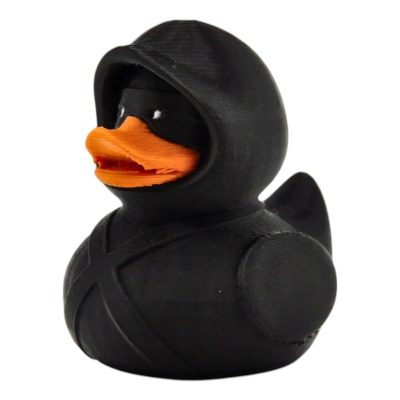 Stealth Ninja Duck Figurine - Black Rubber Duck Alternative for Dashboard Decorating - Duck for Jeep Ducking & Cruise Ship Hiding - Unique Collectible Stealthy Duck Gift – 3D Printed in Canada — 3D Printed Collectible by 3DCentral
