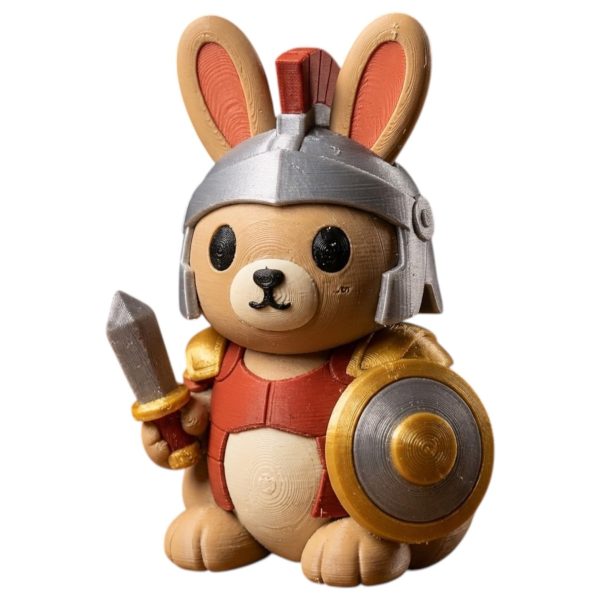 Gladiator Bunny Roman Figurine