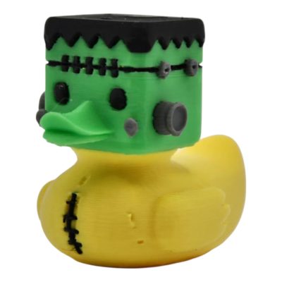 Frankenstein Duck Figurine – Halloween Duck Decor, Gothic Horror 4x4 Dashboard Accessory, Collectible Duck for 4x4, Cute Spooky Gift – 3D Printed in Canada — 3D Printed Collectible by 3DCentral