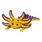 Articulated Banana Split Axolotl Figurine – Desk Collectible for Teens & Adults – Decorative Display & Collectible