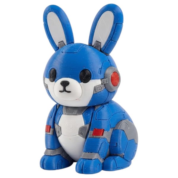 Mecha Bunny Collectible Figurine – Unique Desk Decor for Adults