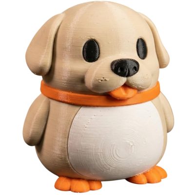 Labrador Retriever Penguin Figurine – Dog Penguin Hybrid Desk Companion, Collectible Animal Decor for Teens & Adults