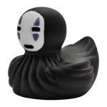 Ghost Spirit Duck Figurine – Masked Shadow-Inspired Rubber Duck with Flowing Black Cloak – Anime Display or Gift for Collectors