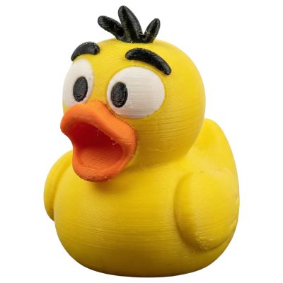 Surprised Duck Figurine – Funny Decorative Collectible for Desk, Shelf, or Office – Cute Yellow Duck Sculpture Gift for Teens & Adults