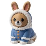 Alaska Bunny Collectible Figurine - Unique Desk Decor for Adults