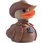 Western Sheriff Duck Figurine – Funny Cowboy Duck for Dashboard, Desk, and Ducking Jeeps – Wild West Collectible Décor Gift – PLA Eco-Friendly