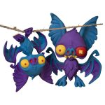 Articulated Twisty Bat Duo – Vibrant Poseable Bat Figurines with Creepy-Cute Design for Desk, Display & Collectors