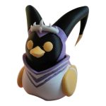 Celestial Warden Duck Figurine – Fantasy Collectible Duck, Spiked Crown, Horns, Jeep Ducks Gift, PLA Figure, Shelf Decor for Teens & Adults