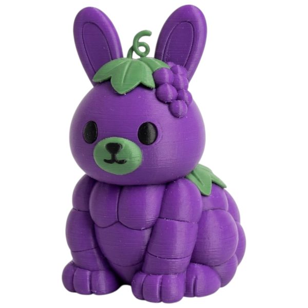 Grape Bunny Collectible Figurine – Unique Desk Decor for Adults