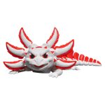 Articulated Velvet Cake Axolotl Figurine – Desk Collectible for Teens & Adults – Decorative Display & Collectible
