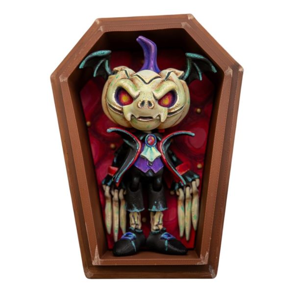 Articulated Count Pumpkin with Coffin