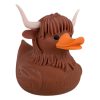 Highland Cow Duck Figurine – Scottish Farm Mashup — 3D Printed Ducks by 3DCentral