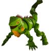 Articulated Iguana Figurine – 3D Printed Flexible Reptile Model — 3D Printed Articulated Figurines by 3DCentral