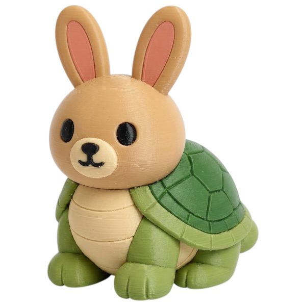 Turtle Bunny Collectible Figurine – Unique Desk Decor for Adults