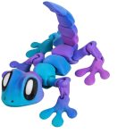 Articulated Magnetic Blob Gecko Collectible – Flexible Lizard Desk Toy & Fridge Magnet Décor – Anxiety Relief Sensory Gift for Teens & Adults – 3D Printed in Canada (Dreamland)