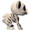 Chibi Skeleton Pig Figurine – Cute Creepy Undead Piglet — 3D Printed Figurines by 3DCentral