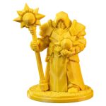 Automaton Light Wizard Figurine – 32mm Fantasy Collectible Miniature for Painting, Display & RPG Storytelling – Radiant Robotic Mage Figure
