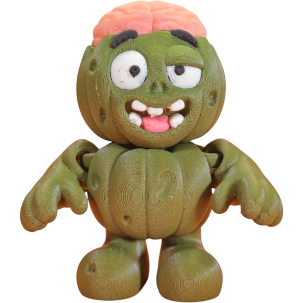 Zombie Pumpkin Articulated Figurine