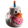 Birthday Cake Duck Figurine – Party Collectible — 3D Printed Ducks by 3DCentral