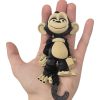 Articulated Monkey Figurine Black — 3D Printed Articulated Figurines by 3DCentral