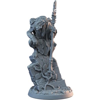 Goblin Warrior Fantasy Miniature Figure for Tabletop RPGs, Dioramas & Collector Displays – 3D Printed in Canada — 3D Printed Collectible by 3DCentral