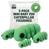 5-Pack Mini Baby Zou Caterpillar Figurines — 3D Printed Cats by 3DCentral