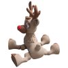Red-Nosed Reindeer Figurine – Articulated Holiday Collectible — 3D Printed Articulated Figurines by 3DCentral