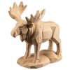 Wood Carved Moose Figurine — 3D Printed Figurines by 3DCentral