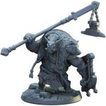 Savage Club-Wielding Ogre Barbarian Miniature for Tabletop RPGs, Fantasy Dioramas & Painting Projects
