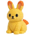 Tempura Bunny Collectible Figurine - Unique Desk Decor for Adults