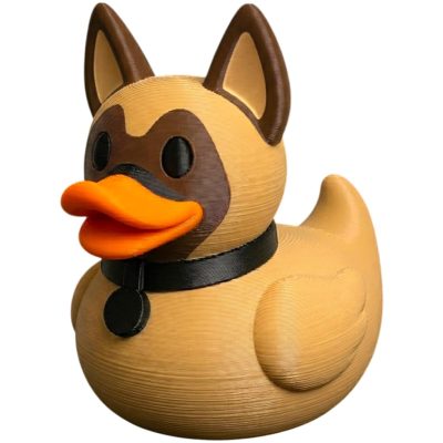 Belgian Malinois Duck Collectible Figurine - Unique Desk Decor for Dog Lovers for Adults
