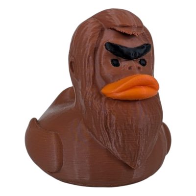 Bigfoot Duck Figurine - Sasquatch Rubber Duck for Car Ducking & Cruise Hiding - Cryptid Collectible - Funny Duck Gift for Jeep Owners, Cruise Travelers & Mythical Creature Fans - 3D Printed in Canada — 3D Printed Collectible by 3DCentral