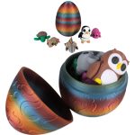 Mystery Mini Animals 5-Pack – Blind Box Collectible Figurines in a Mystery Egg – Surprise Animal Toys for Desk, ADHD, Anxiety Relief – 70+ Miniature Creatures