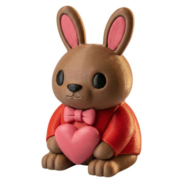 Lapin amoureux figurine Saint-Valentin