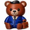 Business Suit Bear Figurine – Professional Humor — 3D Printed Bears by 3DCentral