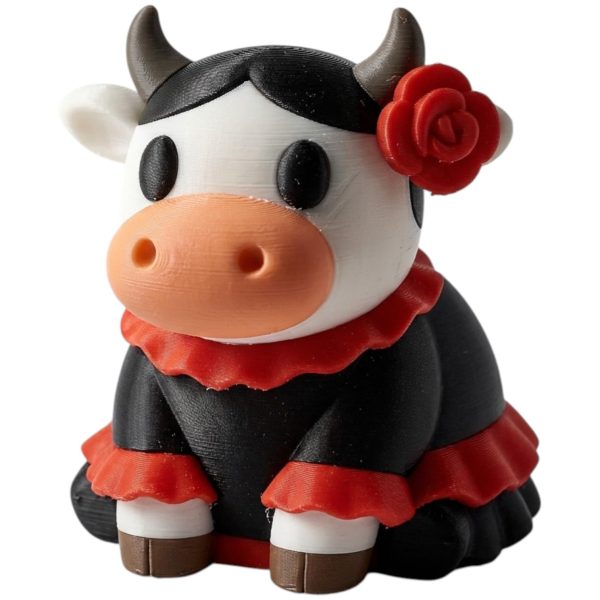 Figurine vache flamenco de collection