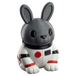 Astronaut Bunny Figurine – Space Bunny Collectible in EVA-Inspired Suit – Cute Galaxy Decor for Desk, Shelf or Gift Display