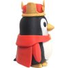 Royal Penguin Figurine with Crown and Cape — 3D Printed Penguins by 3DCentral