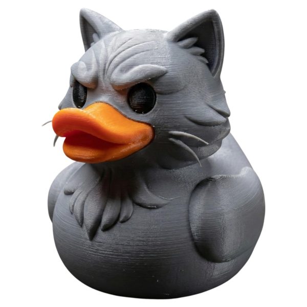 Persian Cat Duck Figurine – Hybrid Gift