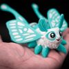 Luna Moth Fantasy Figurine – Articulated Poseable Moth Toy — 3D Printed Articulated Figurines by 3DCentral