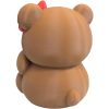 Sweetheart Teddy Bear Cub Figurine with Red Bow & Heart — 3D Printed Bears by 3DCentral