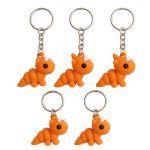 5-Pack Mini Baby Zou Triceratops Figurines – Cute Dinosaur Collectibles, Prehistoric Gifts & Desk Décor – 3D Printed in Canada (Keychains)