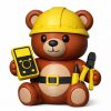 Electrician Teddy Bear Figurine — 3D Printed Bears by 3DCentral