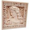 Marble Carved Goddess Fresco – Ornate 3D Printed Wall Panel with Mythical Female Relief and Framed Border, Support-Free Print – 3D Printed in Canada — 3D Printed Collectible by 3DCentral
