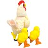 Articulated Hen and Chicks Figurine Set – Poseable 3D Printed Farm Animal Models – Print-in-Place Chicken and Baby Birds for Shelf Display or Collecting – 3D Printed in Canada — 3D Printed Collectible by 3DCentral