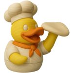 Pizza Chef Duck Figurine – Whimsical Decorative Duck Holding Pizza Dough – Funny Collectible Décor for Kitchen or Desk – Great Gift for Pizza Lovers