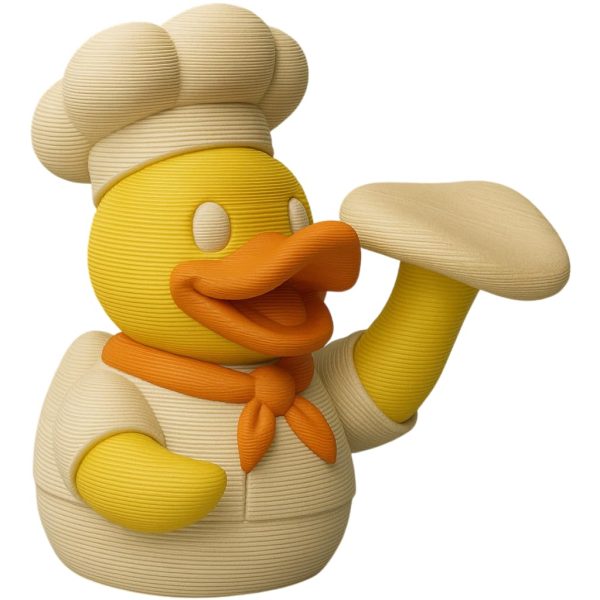 Canard pizzaïolo – figurine de collection cuisine